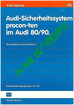 ssp84_Audi Sicherheitssystem procon-ten im Audi 80 u. 090_d