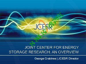 The Role of JCESR in Advanced Battery Development in the U.S.A