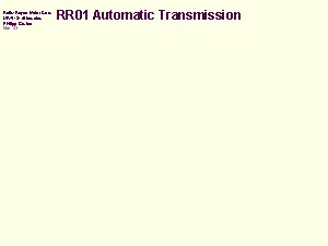 劳斯莱斯RR01 Automatic Transmission