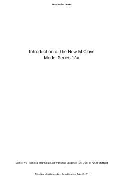 SN — Introduction of the new M-Class [Model 166] _en