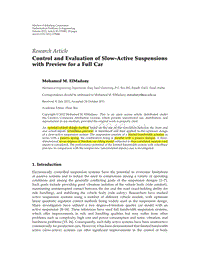 2012-Control and Evaluation of Slow-Active Suspensions with Preview for a Full Car