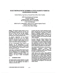 1999-IEEE-Electromagnetic hybrid active-passive vehicle suspension system
