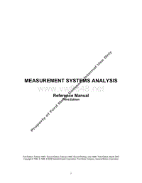测量系统分析MSA - AIAG Manual