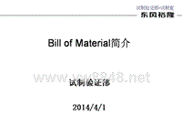 BOM（物料清单）规划及执行_Bill of Material简介