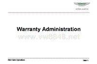 CHINA Warranty Training Module 5 Warranty Administration Responsibilities