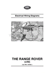 THE RANGE ROVER[VIN197042-]2015年路虎Range Rover L405车型电路图