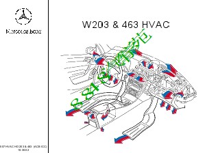 奔驰_空调系统 HVAC 203 & 463