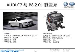 AUDI C7与B8 差异