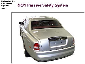 劳斯莱斯RR01 Passive Safety System