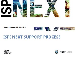 宝马ISPI-NEXT_Support Process_R1403