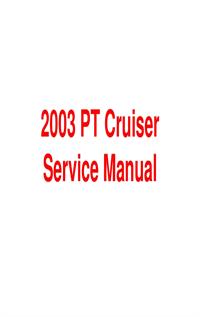 2003道奇漫步者 PT Cruiser维修手册 英有电路