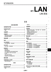 2016款东风日产蓝鸟维修手册电路图-LAN系统