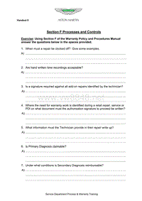 HO 6 Section F Questions ENG X 19 Drilled B & W