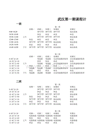 标致307技术文档 武汉第一期教学安排