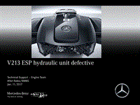 E71001_42_V213 ESP hydraulic unit is defective